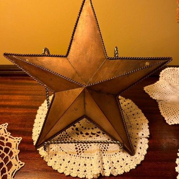 Copper Star Wall Pocket Country Farmhouse decor - Picture 8 of 10